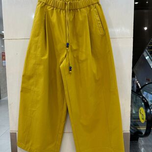 小艺欧货女装 新款 通勤风松紧腰宽松显瘦百搭弯刀裤 9613H 2026春季