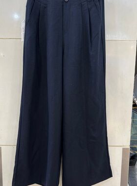 尚帛纤羽26098H小艺欧货女装2026夏季垂感百搭宽松显瘦阔腿休闲裤