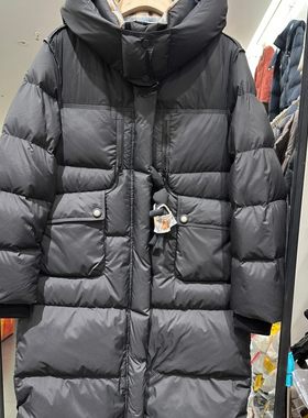 衣尚美8538H 小艺欧货女装2025冬季时尚连帽长款保暖白鸭绒羽绒服