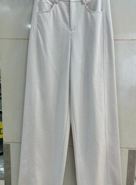 紫罗兰 2636H 小艺欧货女装2026春季极简高腰直筒宽松显瘦休闲裤