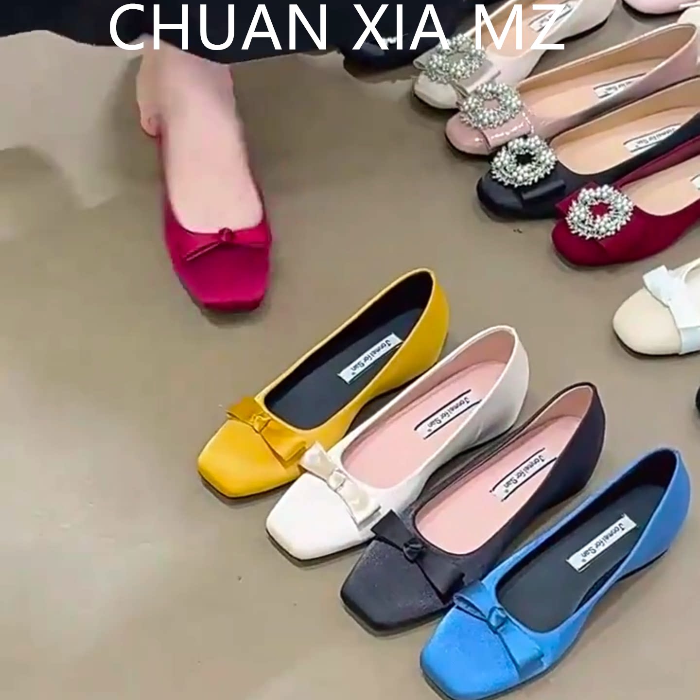 羊皮版~法式蝴蝶结内增高