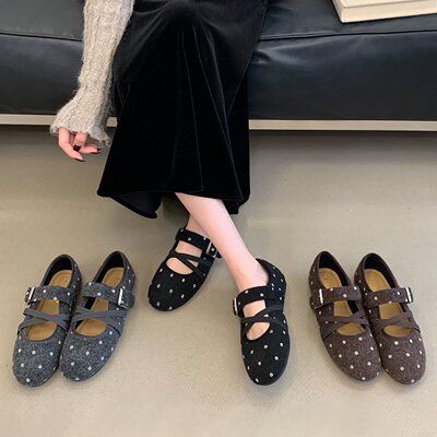 SHOE-REN法式波点玛丽