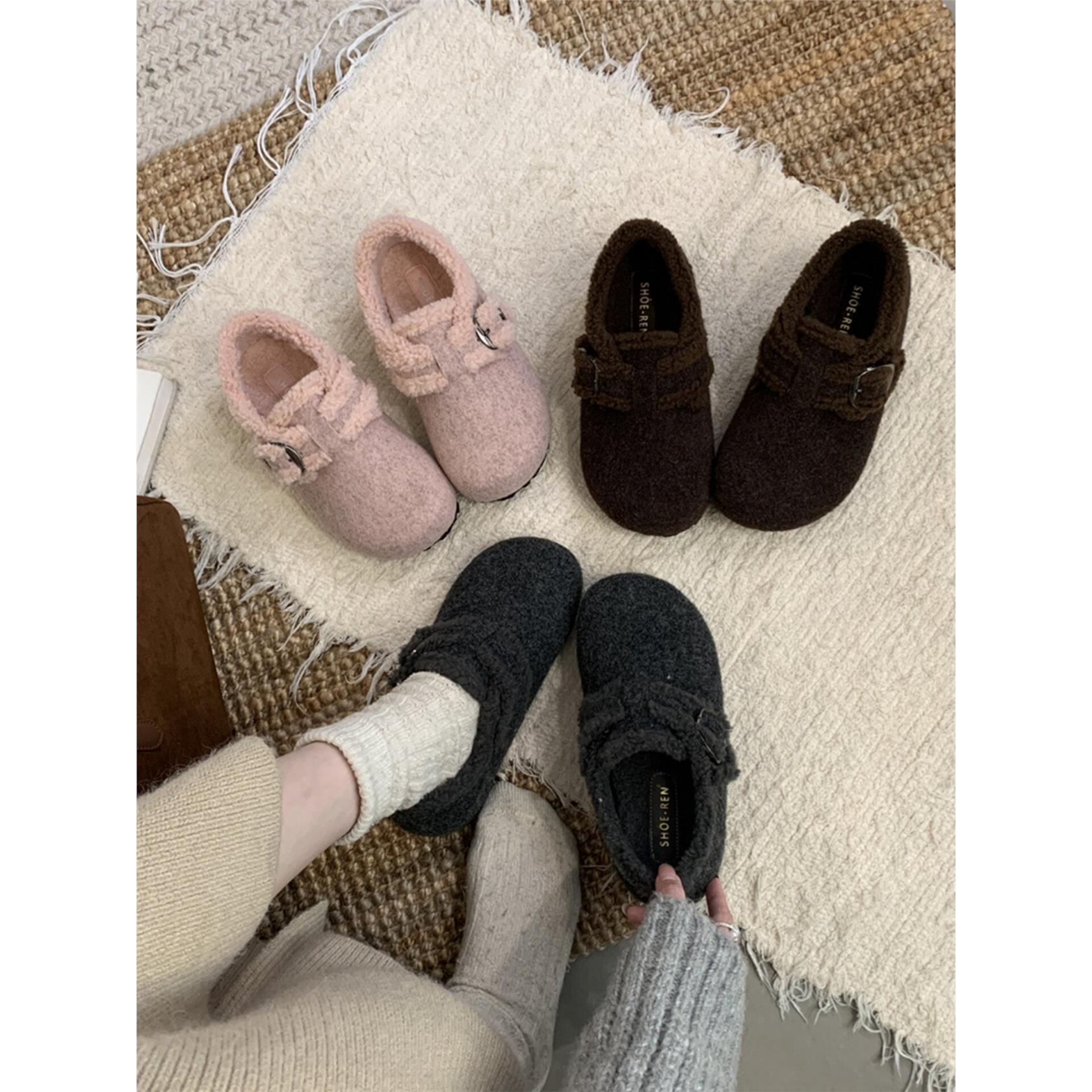 SHOE-REN加绒勃肯鞋女