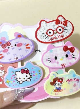 猫头新款BBkt猫咪发夹发饰可爱卡通糖果多巴胺少女刘海夹日系女