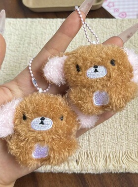 新款可爱少女心焦糖兔甜点兔甜品兔毛绒公仔玩偶包包小挂件饰品
