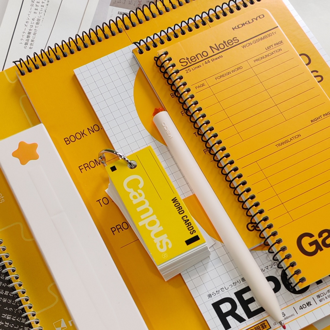 日本KOKUYO国誉Gambol螺旋单词本学生考试背单词加厚口袋本随身记便携学习本考研英文记忆笔记本