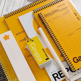 日本KOKUYO国誉Gambol螺旋单词本学生考试背单词加厚口袋本随身记便携学习本考研英文记忆笔记本