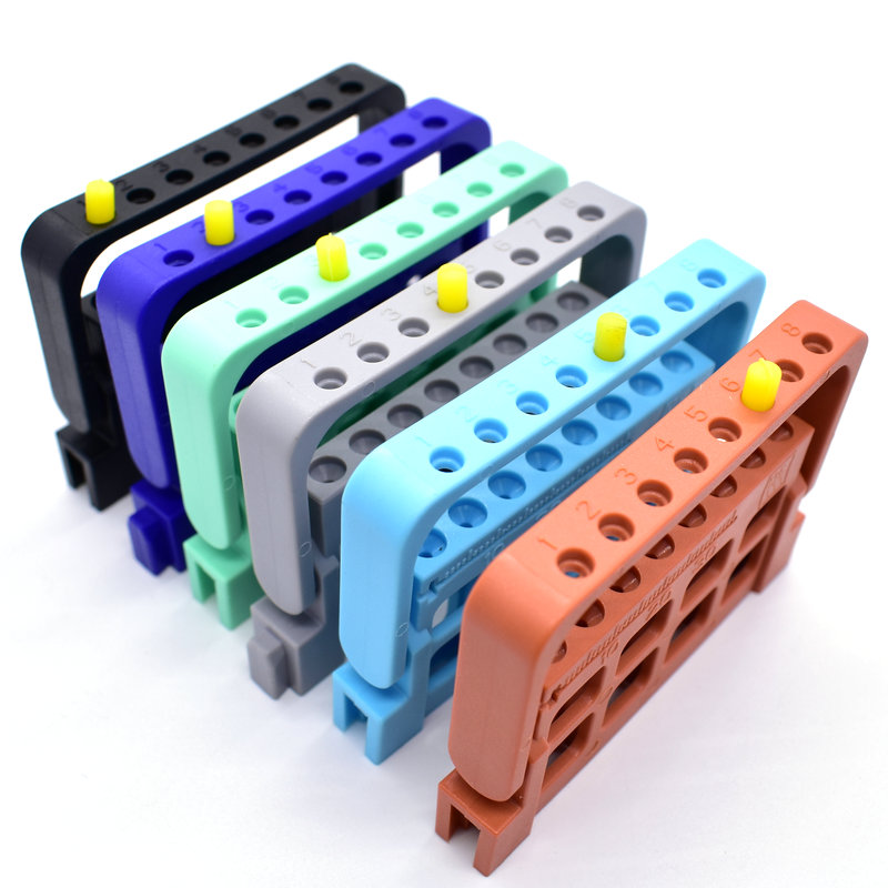 牙科8孔根管锉架计数孔扩大针架