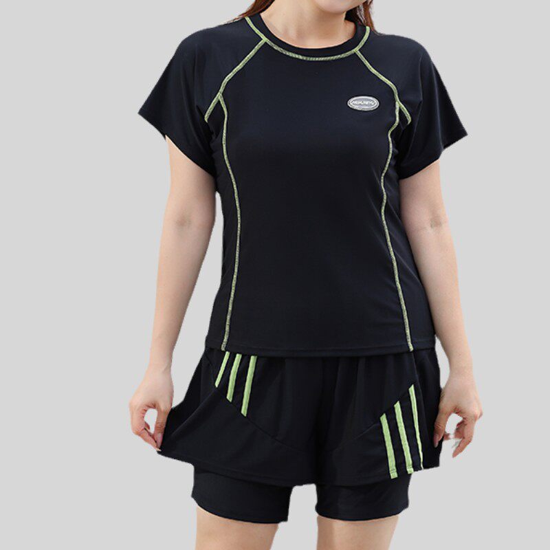 游泳衣女士2025新款微胖女孩保守分体大码200斤遮肉温泉运动泳装