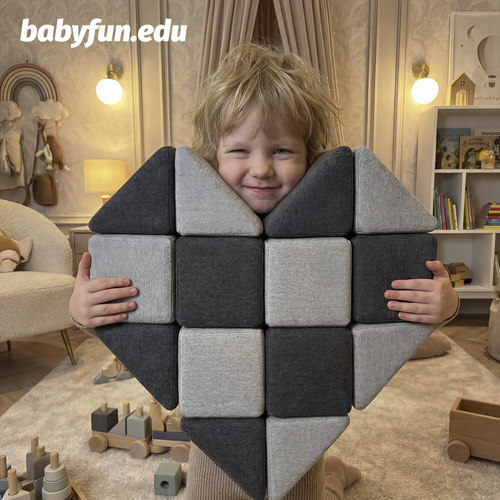BABYFUN.EDU海绵磁力布积木
