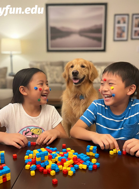 BABYFUN方块黏黏乐软积木儿童创意拼搭幼儿早教精细动作训练玩具
