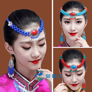 2025新款蒙古舞发夹儿童成人头饰蒙古族特色发饰蒙古舞头饰