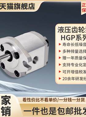 新款征全液压齿轮泵总成油泵HGP-1A-F123R小型双联多联高粘度包邮