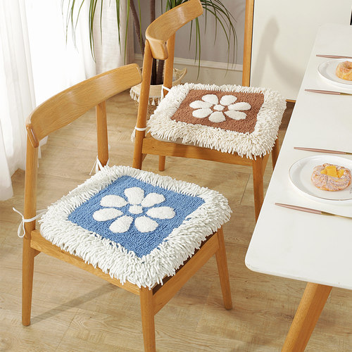 纯棉雪尼尔椅子坐垫韩式餐椅垫