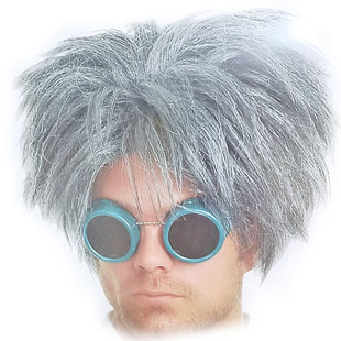 疯狂科学家实验室工作者助手同款假发搞笑搞怪短视频舞台表演假发