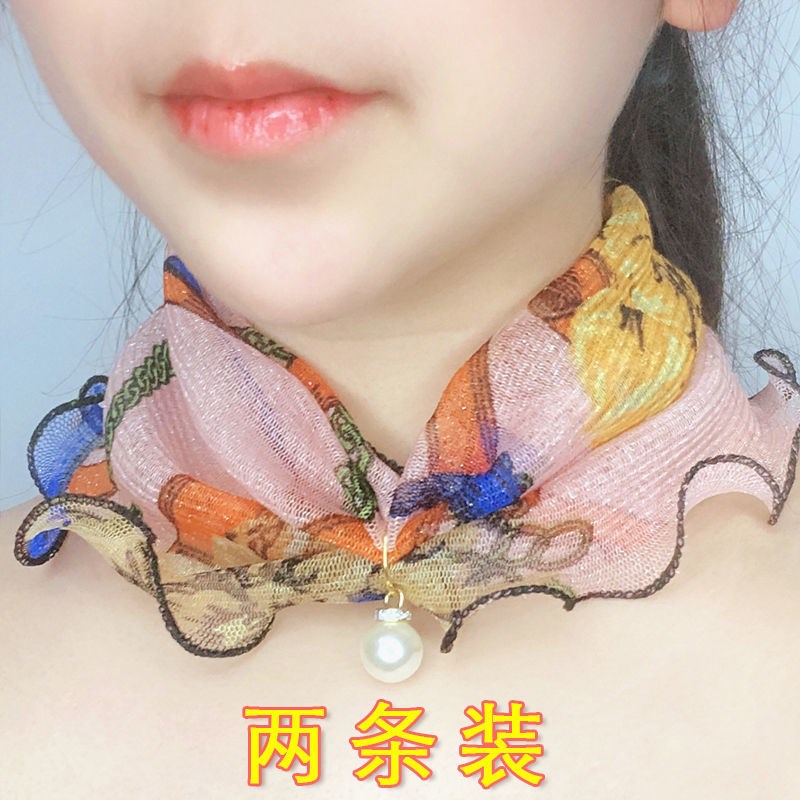 百变魔术围巾女套头围脖女小丝巾围巾定制/加工