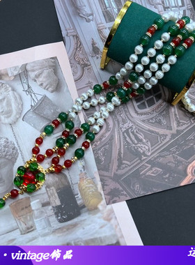 青岛vintage饰品气质优雅双层琉