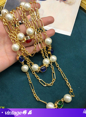 长款毛衣链可多层西洋古董小众设