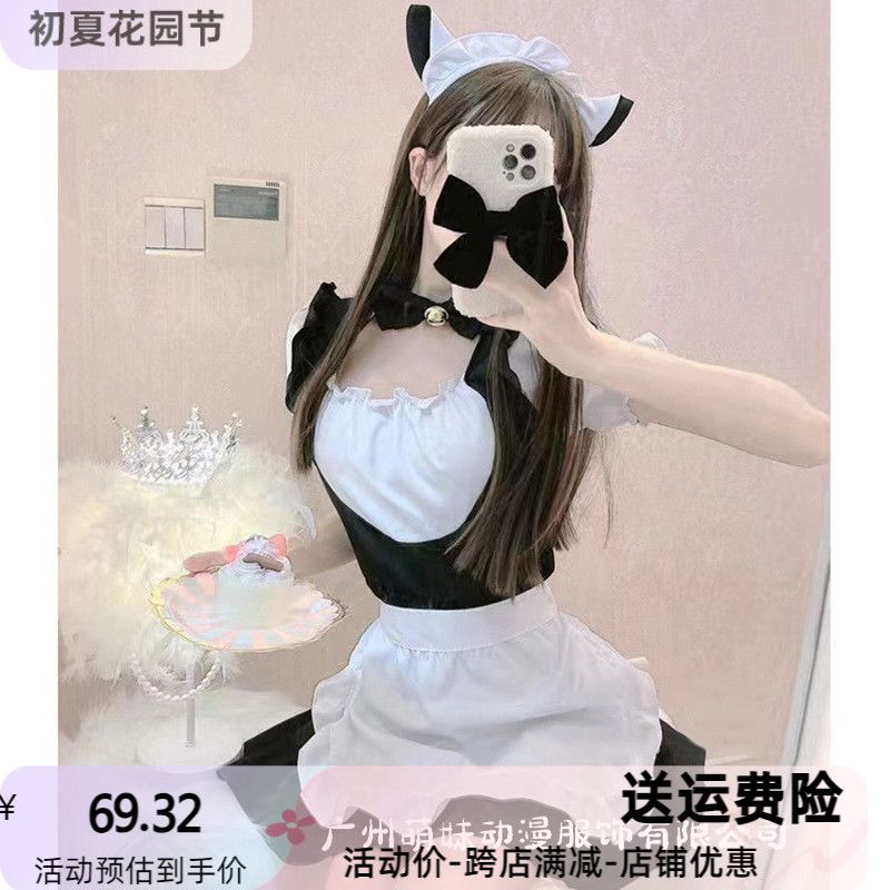 日系猫咪女仆装长裙cosplay女装制服女佣角色扮演猫女服装套装款