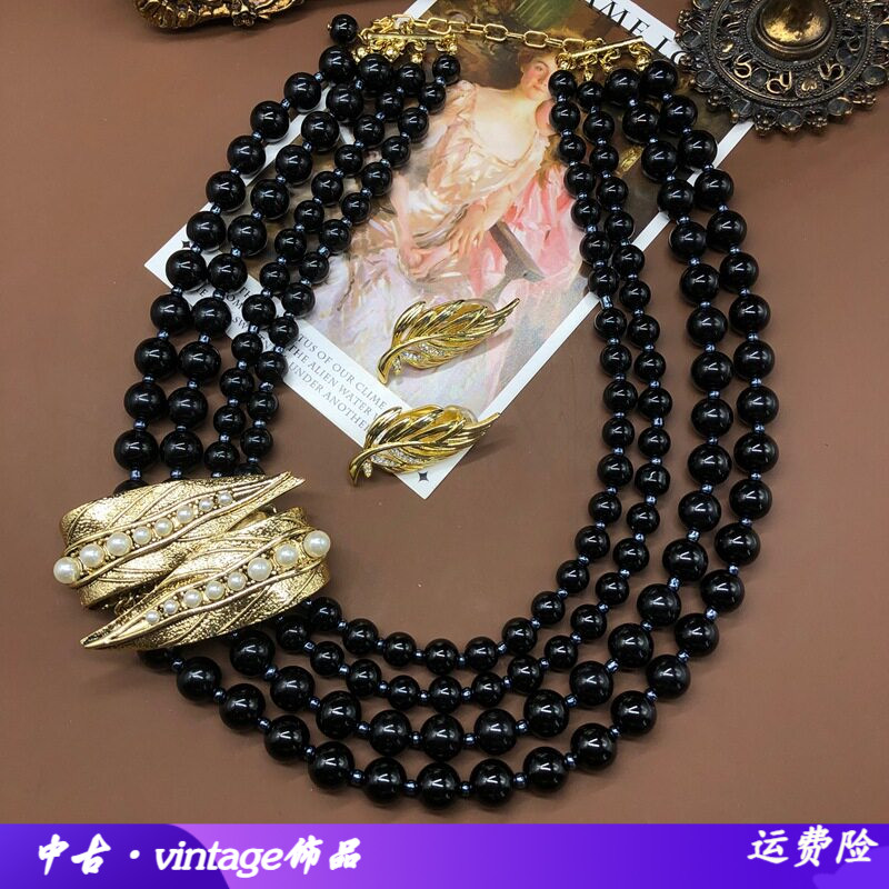中古设计感百搭时尚精致套装黑色