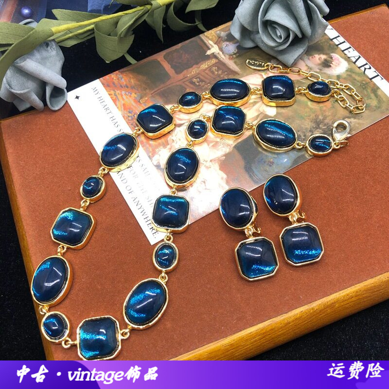西洋中古vintage饰品法式优雅气