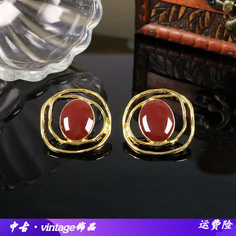 外贸热销简约气质中古vintage耳