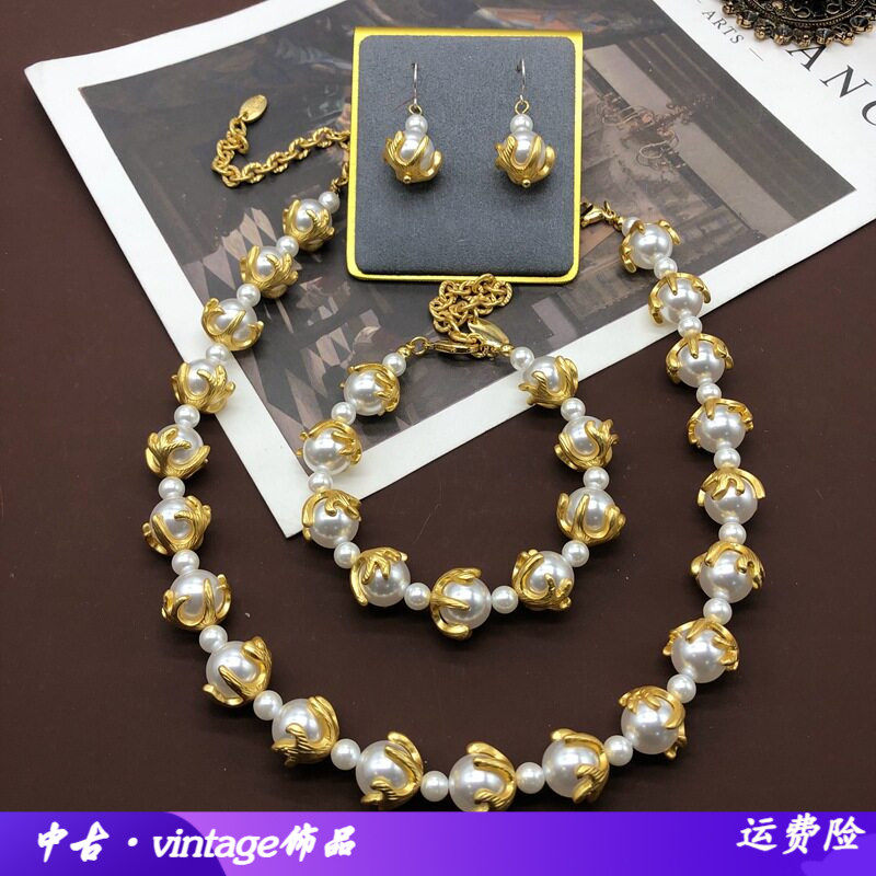 中古巴洛克珍珠质感项链现代复刻