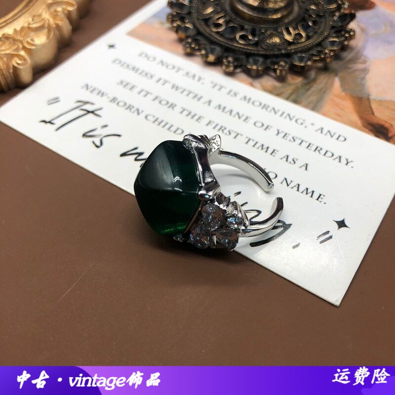 气质时尚电镀白金优雅镶钻饰品戒