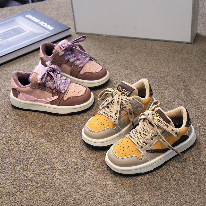 儿童板鞋低帮加绒保暖二棉鞋2025冬季新款男童女童拼色时尚运动鞋,童鞋/婴儿鞋/亲子鞋,板鞋,淘宝优惠券,粉丝福利购,淘宝优惠卷