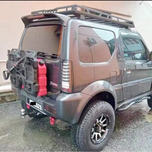 吉姆尼改装尾门集成装备尾门集成组多功能拓展越野油桶灯架旗杆架