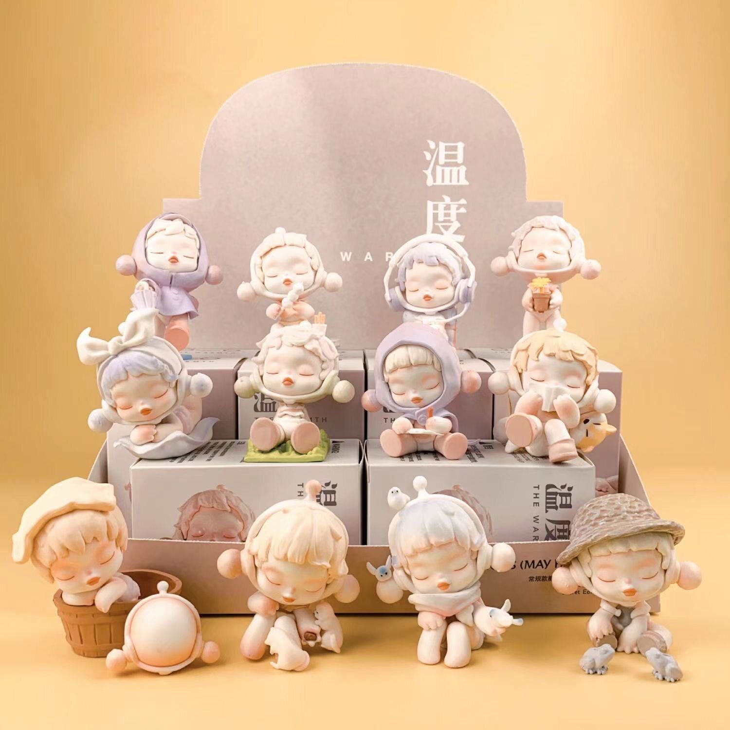 新款泡泡盲盒温度系列潮玩手办摆件桌面汽车装饰送女生节日礼物图片