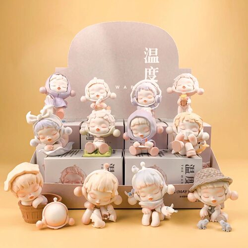 新款泡泡盲盒温度系列潮玩手办摆件桌面汽车装饰送女生节日礼物