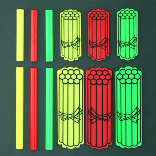 大号塑料彩色磁性计数小棒片捆棒教师演示学生用小学数学教具学具