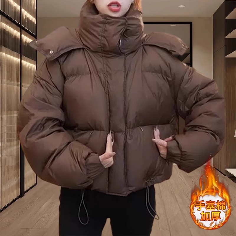 冬季棉服棉衣女款爆款2025新款加厚时尚百搭保暖棉袄外套羽绒服