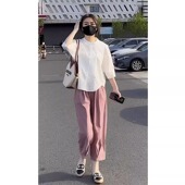 夏装 女2025茶系穿搭一整套多巴胺微胖酷盐系网红炸街桔梗两件套装