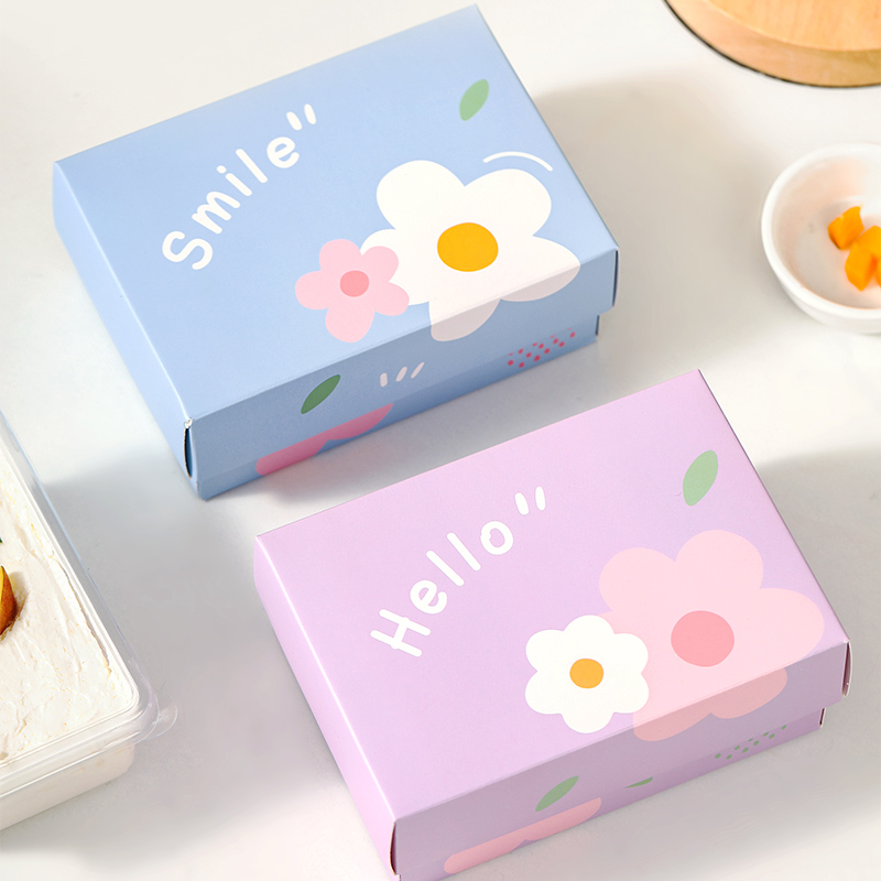 日式提拉米苏盒子迷你曲奇饼干慕斯蛋糕包装盒网红烘焙甜品点心盒