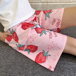 透气薄阿姨人造棉五分裤 纯棉绸妈妈休闲运动短裤 中年妇女睡裤 夏季