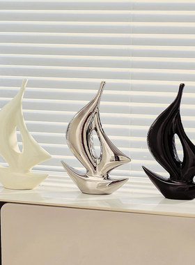 北欧帆船摆件轻奢办公室桌面家居饰品客厅电视柜酒柜摆设礼物