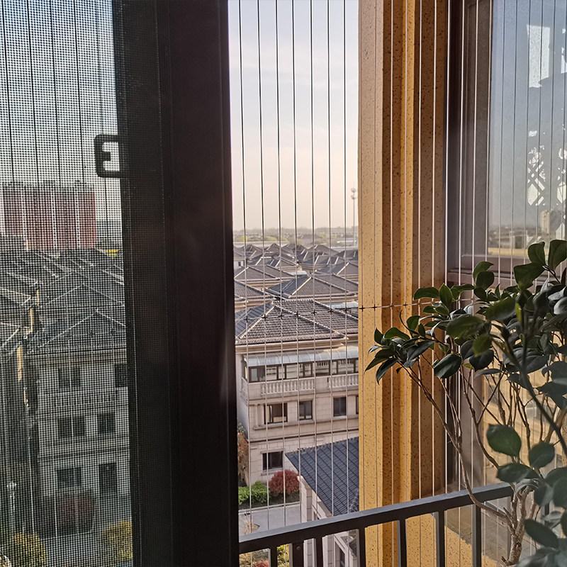 订做阳台防护网隐形防护网家用钢丝隐形防盗网防猫钢丝网封窗户阳