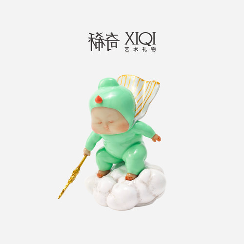 稀奇艺术新中式风格平步青云关公