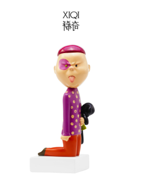 稀奇艺术向京玻璃钢人物桌面摆件