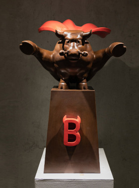 稀奇艺术牛年新品瞿广慈原作限量真牛B 88公分青铜玄关大型雕塑