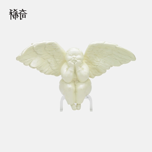 霓 稀奇艺术桌面摆件艺术家瞿广慈 彩虹天使 雕塑天使饰品