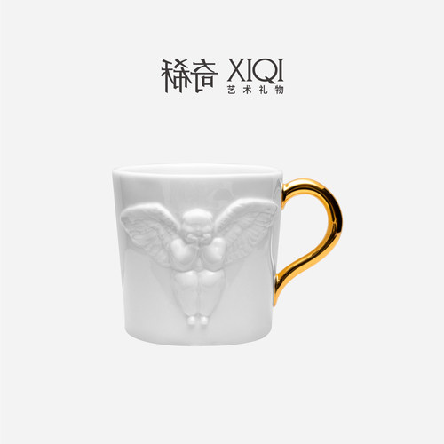 稀奇艺术天使浮雕马克杯