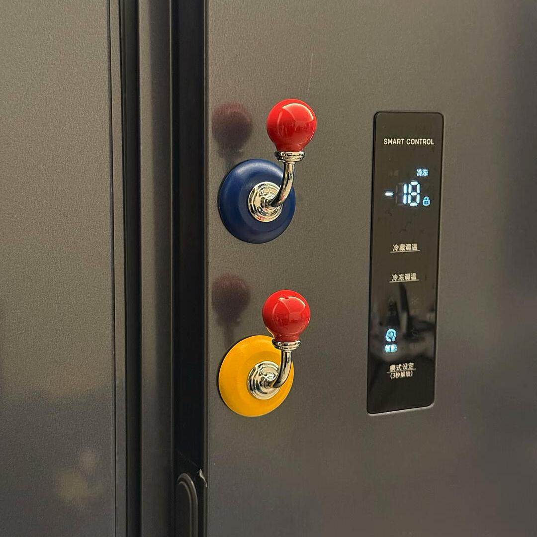 【新家的100个快递】多巴胺彩球冰箱贴磁吸挂钩免打孔无痕圆球