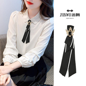 JK潮 日系领结女学院风ins衬衫 女领花 网红男女通用免打商务领带