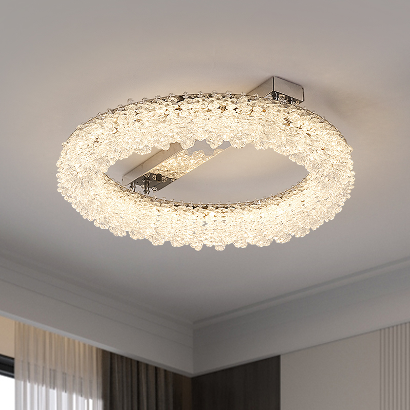 意式轻奢卧室吸顶灯新款水晶灯