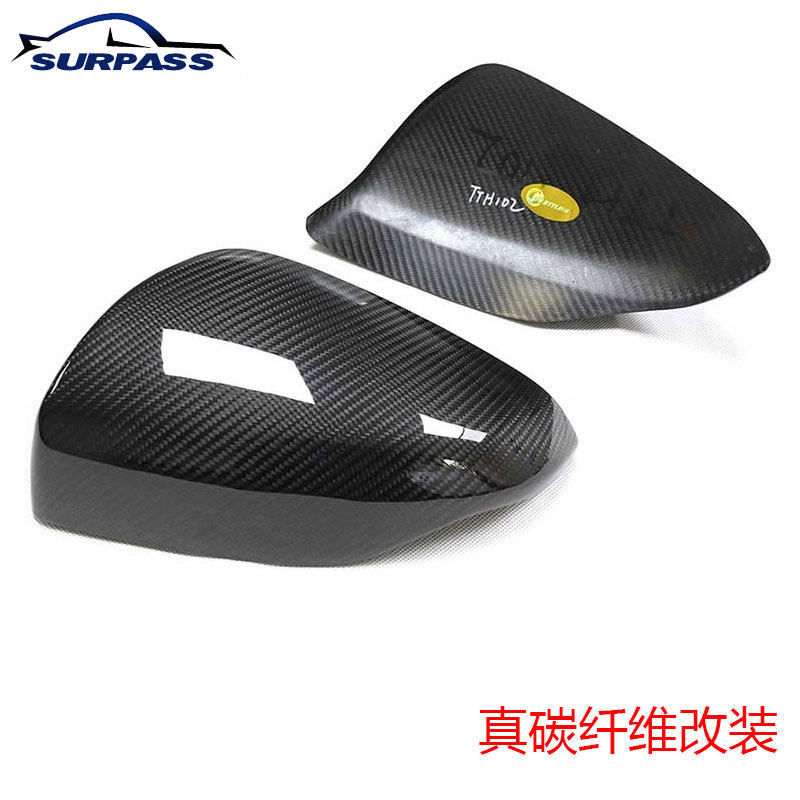 适用于新款斯巴鲁WRX/LEVORG干式碳纤维后视镜壳罩SUBARU