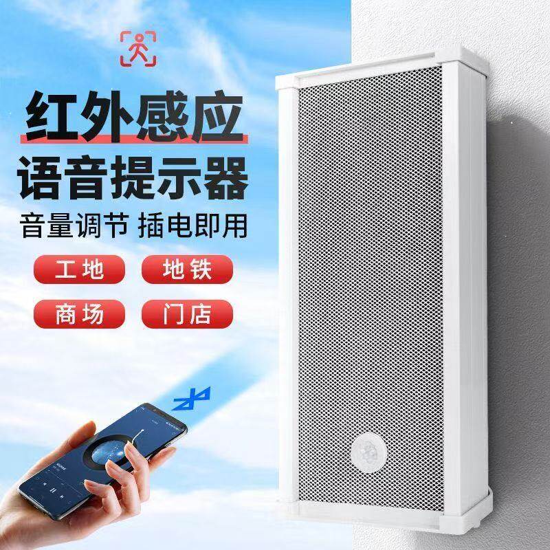先科有源感应触发音柱广播喇叭智慧监控摄像头语音提示器外接音箱