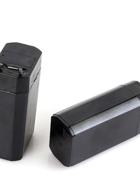 4V铅酸蓄电池 LED台灯手电筒头灯电蚊拍 黑色方形电瓶 可充电电池